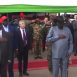 Presidente Salva Kiir en una ceremonia oficial.