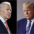Joe Biden y Donald Trump. AP