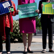 Manifestantes pro aborto en Estados Unidos