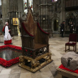 La Piedra del Destino durante una ceremonia de bienvenida antes de la coronación del rey Carlos III de Gran Bretaña