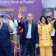 Danilo Medina saluda en la asamblea de dirigentes celebrada el viernes 26 de mayo en la casa nacional del PLD
