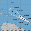 Posible trayectoria de la depresión tropical número 4, formada en el Atlántico
