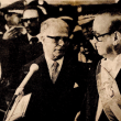El fallecido presidente Joaquin Balaguer junto a Antonio Guzmán en el acto de entrega de bando presidencial.