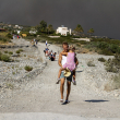 incendio forestal en la isla de Rodas, Grecia,