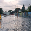 Fuertes lluvias provocan inundaciones en las calles del Gran Santo Domingo.