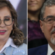 Sandra Torres y Bernardo Arévalo, los dos candidatos a la presidencia de Guatemala en el balotaje 2023.