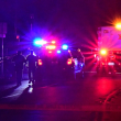 Se ven vehículos policiales después de un tiroteo en el bar "Cook's Corner" en Trabuco Canyon, California, el 23 de agosto de 2023. Un hombre armado mató a tiros a tres personas e hirió a varias otras en un bar en el estado estadounidense de California el 23 de agosto, dijo la policía. . El tirador también murió en el incidente, y la policía dijo que hubo un "tiroteo involucrado por un oficial" en el lugar, pero que ningún oficial resultó herido. (Foto de Frederic J. BROWN / AFP)