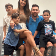 Messi, Antonella Roccuzzo y sus hijos