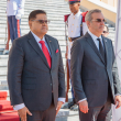 Presidente Luis Abinader y el presidente de Surinam, Chandrikapersad Santokhi