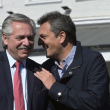 Presidente de Argentina Alberto Fernández y ministro de Economía, Sergio Massa