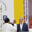 El general retirado Jorge Zorrilla Ozuna durante el juramento al presidente Luis Abinader para llevarlo en su casilla en las elecciones de 2024.
