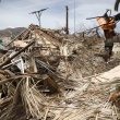 Vista de los daños causados ​​por el paso del huracán Otis en Acapulco, estado de Guerrero, México, el 28 de octubre de 2023. El número de muertos por un huracán extraordinariamente poderoso que azotó la ciudad turística mexicana de Acapulco aumentó el sábado a 39, dijo el gobierno mexicano ( Foto de Rodrigo OROPEZA/AFP)