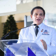 El ministro de Salud Pública, Daniel Rivera, pronunció el discurso de apertura del evento.