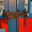 Candados colocados por las autoridades haitianas en las puertas de la frontera