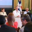 El presidente Luis Abinader encabezó una rueda de prensa en el Palacio Nacional para comentar los resultados de las prueba Pisa 2022 en las que el país mejoró su desempeño.