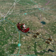 Para que los más pequeños de la casa puedan seguir en tiempo real a Santa Claus, el Norad habilitó un año más la web www.noradsanta.org con un mapa donde se le puede ver saltar de continente en continente.