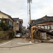 Edificios dañados a lo largo de una calle de la ciudad de Wajima, en la prefectura de Ishikawa, el 1 de enero de 2024, después de que un terremoto de 7.5