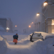 La tormenta en Kristiansand, Noruega, el 3 de enero de  2024.