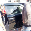Vehículo tiroteado en Nagua