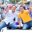 Abel y Danilo Medina recorrieron varias calles de la provincia La Vega