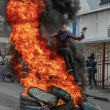 Mientras Guy Philippe llegaba ayer a la capital, las protestas se  intensificaban en casi todo Haití, exigiendo la renuncia del primer ministro Ariel Henry.