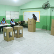 Fotografía muestra proceso electoral en recinto ubicado en el municipio cabecera de la provincia Dajabón.