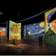 Populares cuadros, proyectados sobre enormes paredes, cobran vida en la inmersa de  Vincent Van Gogh, que se trasladará a Santo Domingo en abril 2024.
