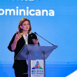 La vicepresidenta Raquel Peña pronuncia las palabras de bienvenida en las reuniones anuales de las Asambleas de Gobernadores del Banco Interamericano de Desarrollo (BID).