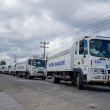 Camiones de la Dirección General de Migración