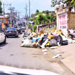 Las principales calles de Los Alcarrizos amontonan basura donde se multiplican los insectos y roedores.