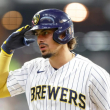 Willy Adames, campocorto titular de los Cerveceros de Milwaukee.