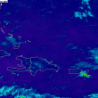 Mapa de las lluvias sobre la República Dominicana