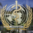 El logotipo de la Organización Mundial de la Salud visto en la sede de la OMS en Ginebra, Suiza, 11 de junio de 2019.