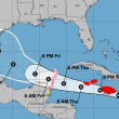 Trayectoria pronosticada del huracán Beryl