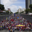 Seguidores del presidente venezolano, Nicolás Maduro, participan en un acto por el inicio oficial de la campaña para las elecciones presidenciales del 28 de julio en Caracas, Venezuela, el jueves 4 de julio de 2024