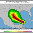 Esta es la trayectoria de Beryl, según el Centro Nacional de Huracanes