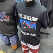 Tshirts a la venta del atentado contra Donald Trump