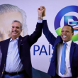 El presidente Luis Abinader recibiendo el respaldo de Milton Morrison y País Posible en la pasada contienda electoral