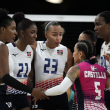 Las jugadoras de la República Dominicana