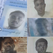 Imagenes de los documentos de identidad encontrados en embaración junto a osamentas.