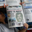 Vista de las portadas de los periódicos mexicanos que muestran la noticia de la captura de Ismael “el Mayo” Zambada, en la Ciudad de México.