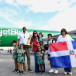 Horford y su familia aterrizaron en RD alrededor de las cuatro de la tarde