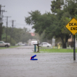 DULAC, LOUISIANA - SEPTEMBER 11: Floodwater fills a neighborhood during Hurricane Francine on September 11, 2024 in Dulac, Louisiana. Hurricane Francine maintained its Category 1 classification and continues making landfall along the Louisiana coast. Weather analysts are predicting 90mph winds near the eye and a strong storm surge along the coast.   Brandon Bell/Getty Images/AFP (Photo by Brandon Bell / GETTY IMAGES NORTH AMERICA / Getty Images via AFP)