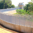 Muro fronterizo entre Haití y República Dominicana.