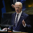 El presidente estadounidense, Joe Biden, habla en la 79ma sesión de la Asamblea General de Naciones Unidas, el martes 24 de septiembre de 2024, en la sede del organismo.