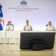 Raquel Peña, Luis Abinader y José Ignacio Paliza durante el Consejo de Ministros en Puerto Plata