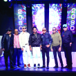 Aramis Camilo, Dioni Fernández, Luis Rosario, Manny Cruz, Rafa Rosario, Tony Rosario y Fernando Villalona en la discoteca Jet Set.durante la presentación del álbum "2080".