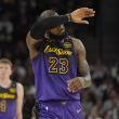 El delantero de Los Angeles Lakers, LeBron James