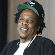 Jay-Z aparece durante una conferencia de prensa