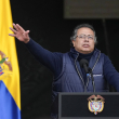 El presidente de Colombia, Gustavo Petro, da un discurso el 16 de julio de 2024